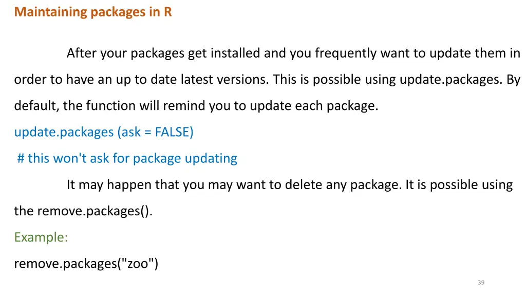 maintaining packages in r