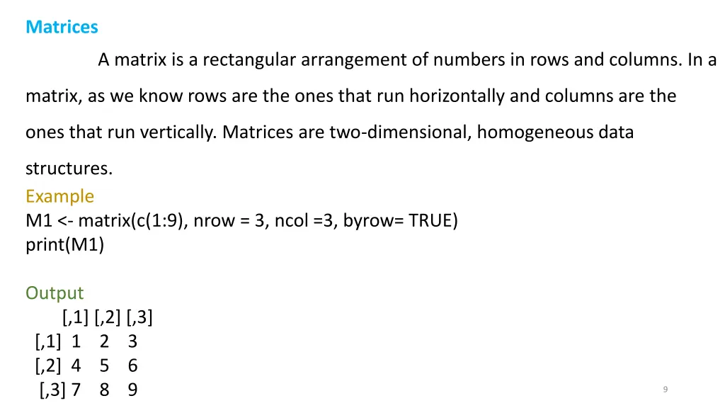 matrices