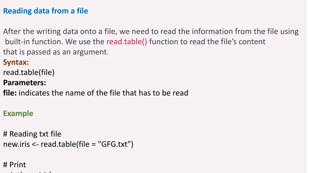 reading data from a file