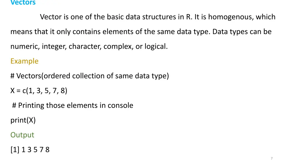 vectors