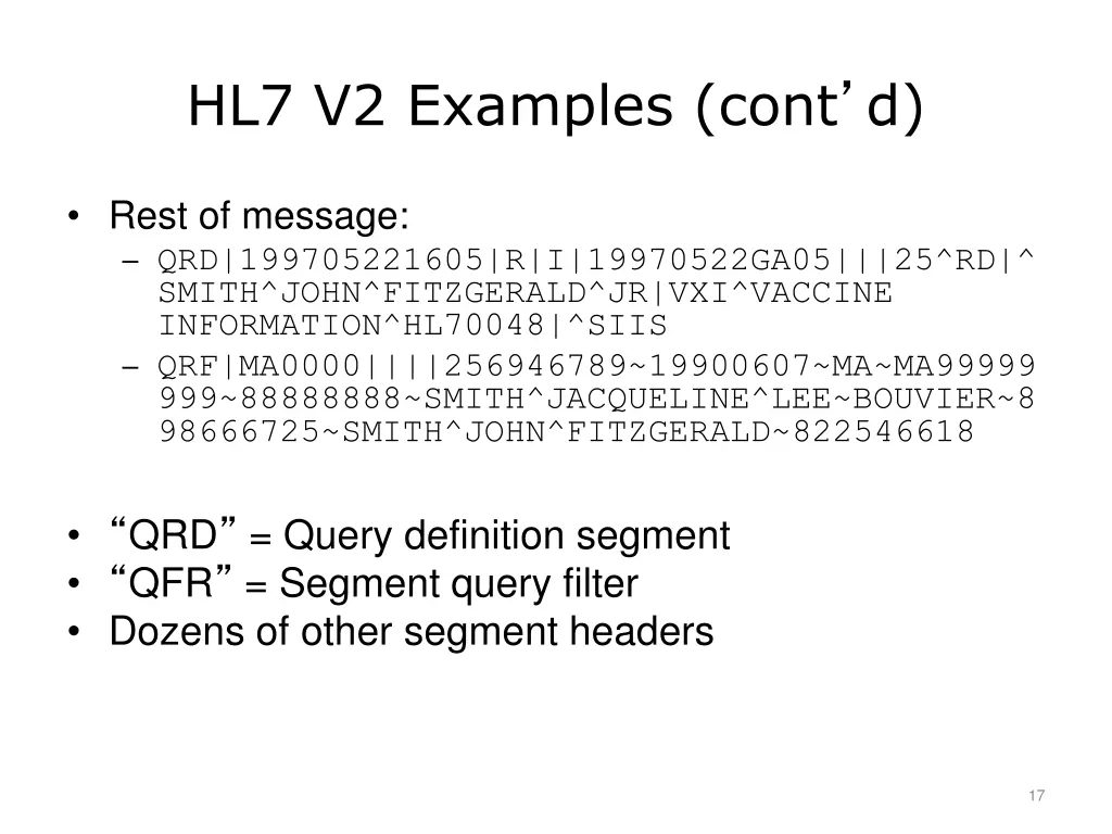 hl7 v2 examples cont d