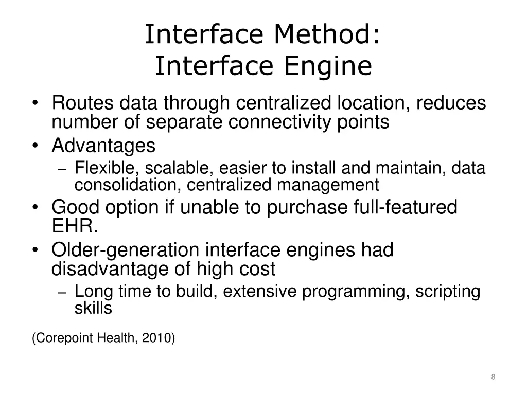 interface method interface engine
