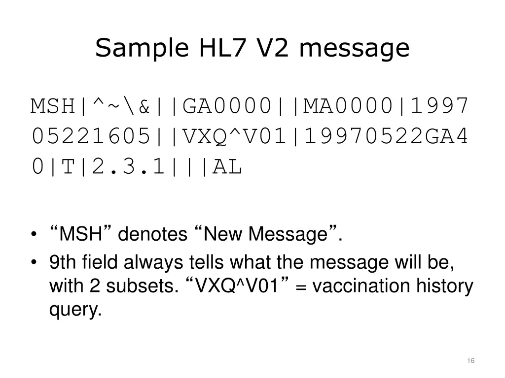 sample hl7 v2 message