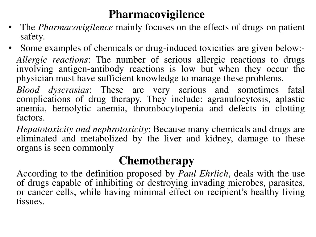pharmacovigilence