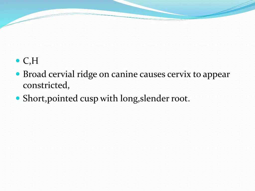 c h broad cervial ridge on canine causes cervix
