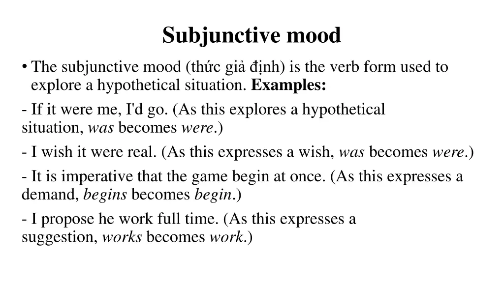 subjunctive mood