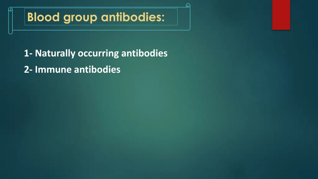 blood group antibodies