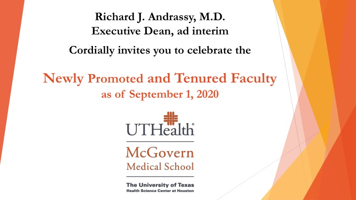 richard j andrassy m d executive dean ad interim