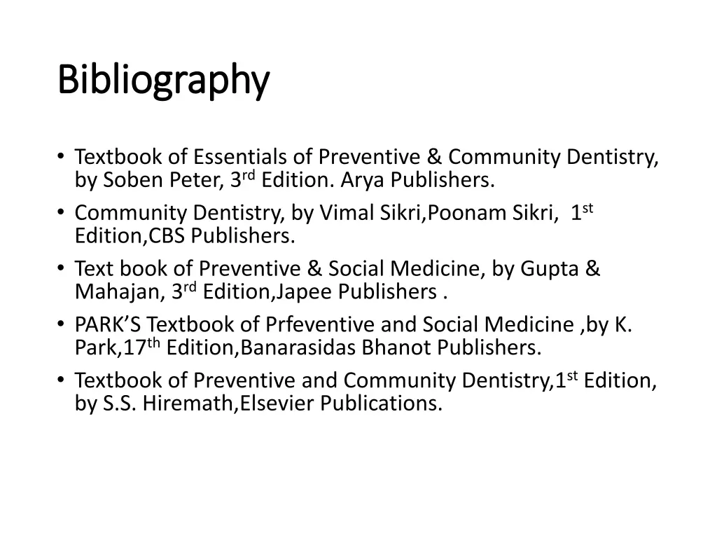 bibliography bibliography