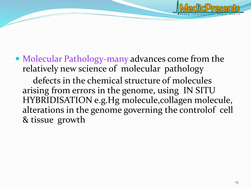 molecular pathology many advances come from