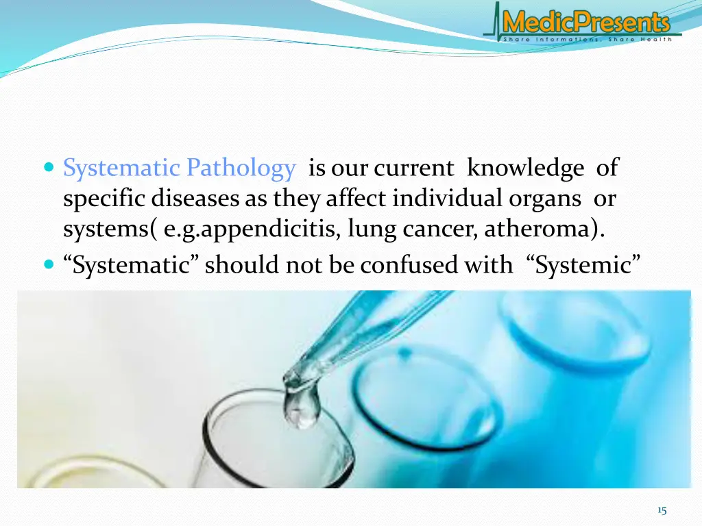 systematic pathology is our current knowledge