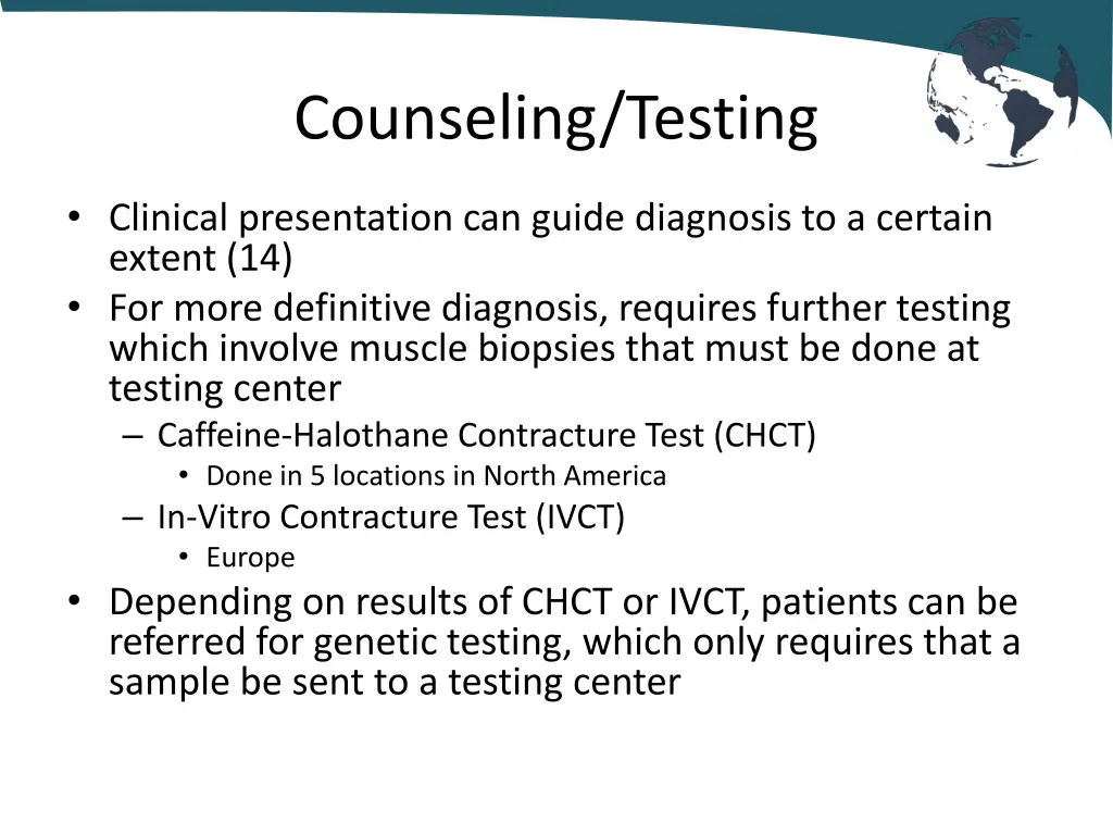 counseling testing