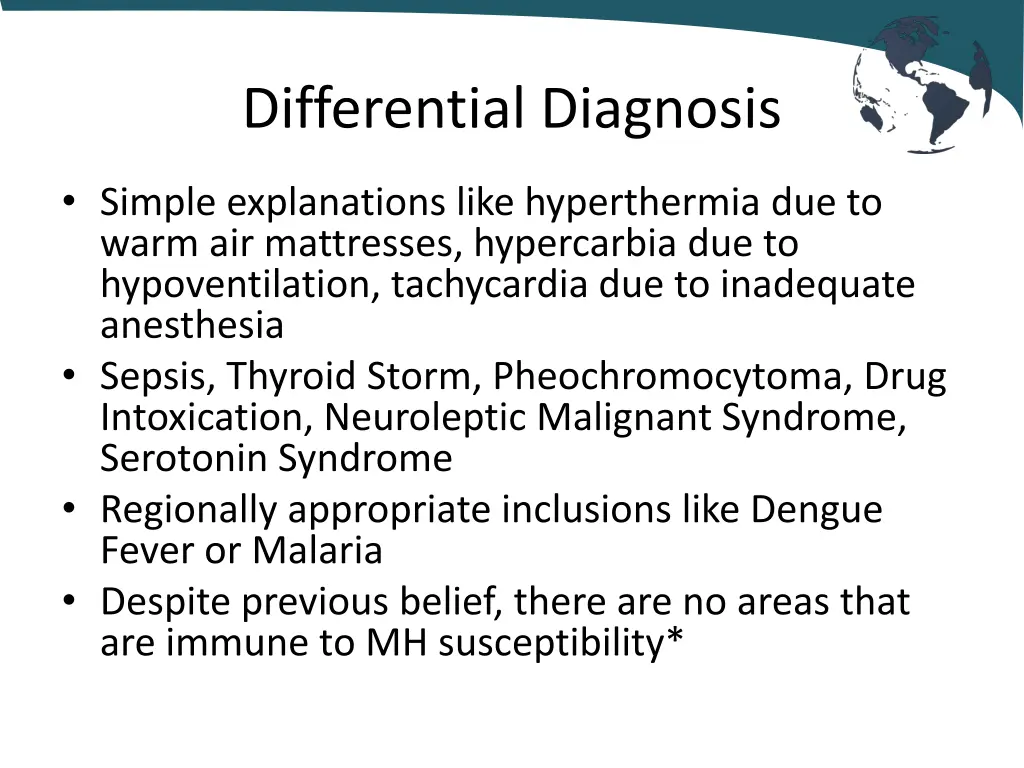 differential diagnosis