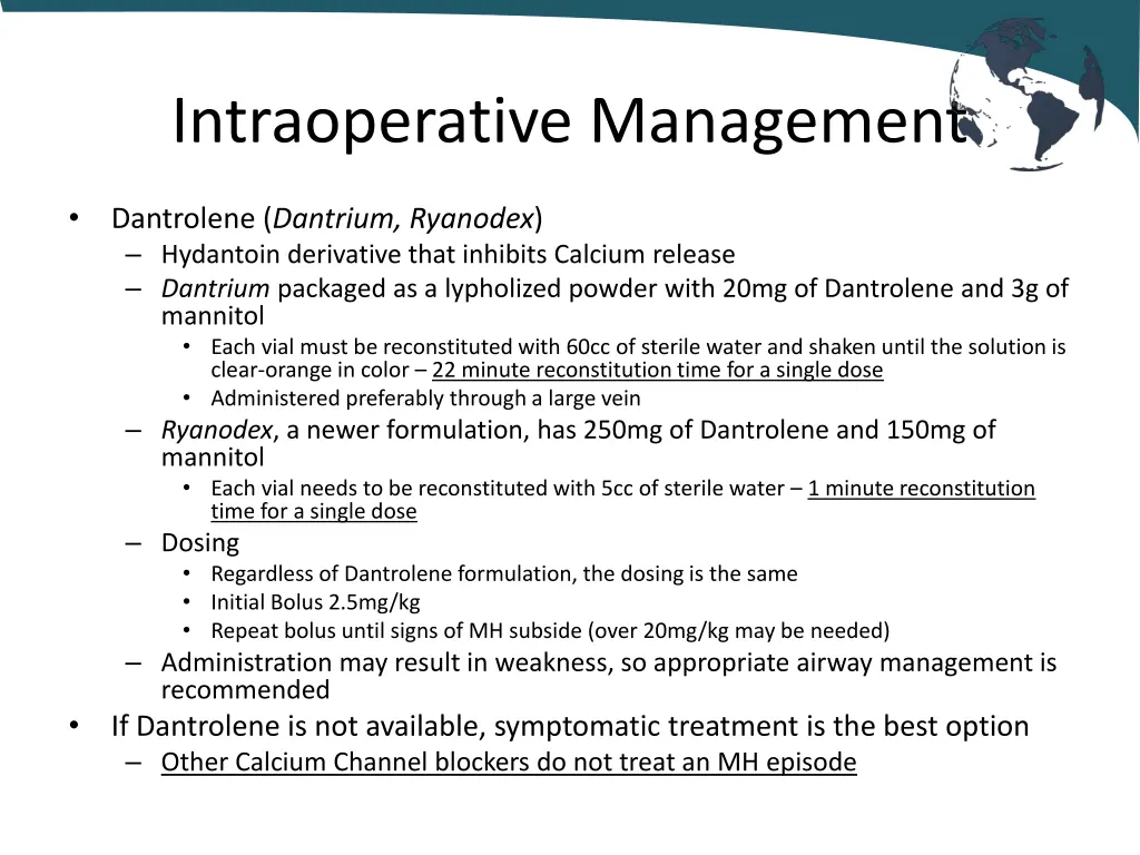 intraoperative management 2