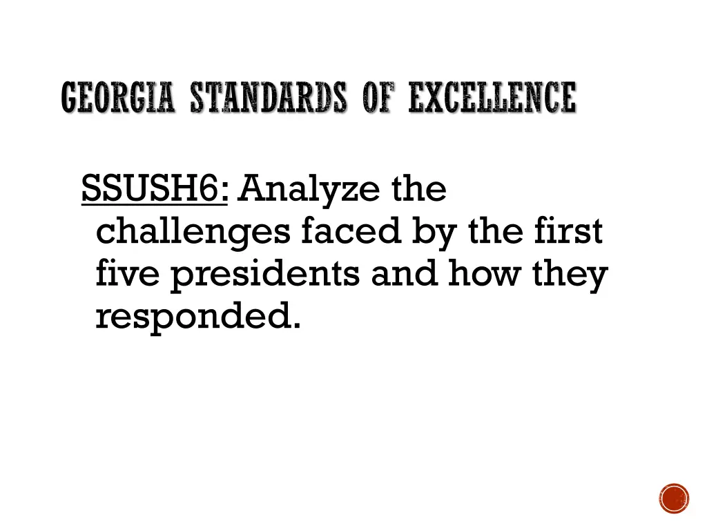 georgia standards of excellence 1