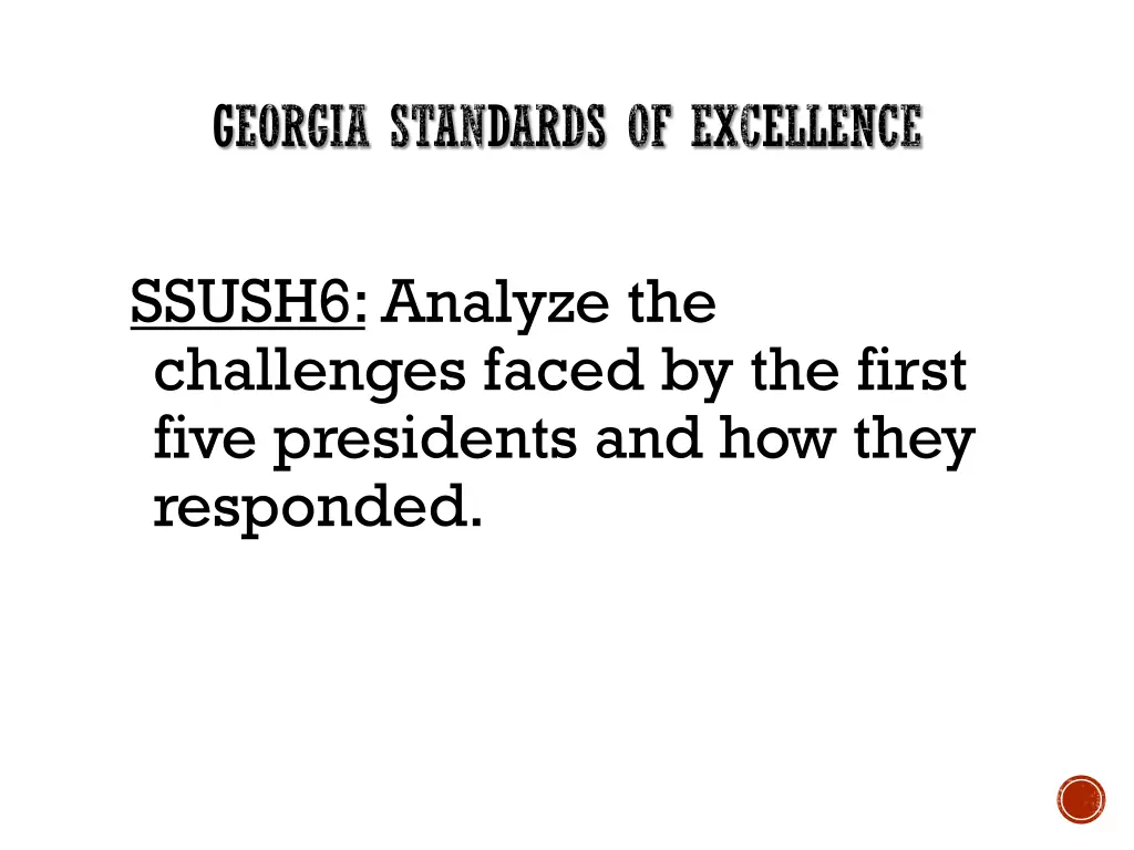 georgia standards of excellence