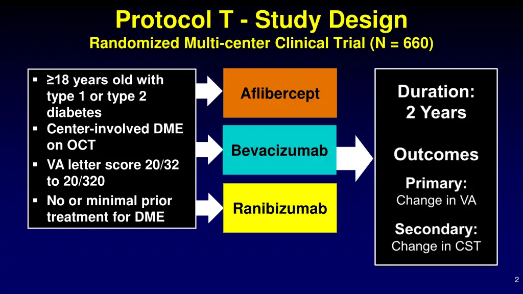 protocol t study design randomized multi center