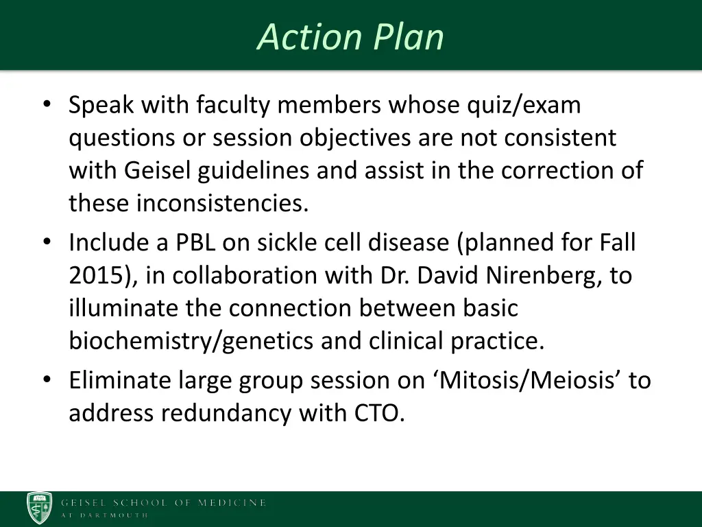 action plan