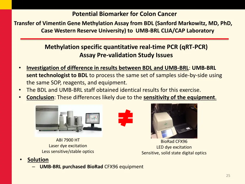 application of a vimentin gene methylation