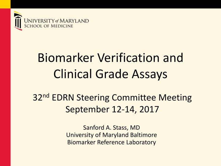 biomarker verification and clinical grade assays