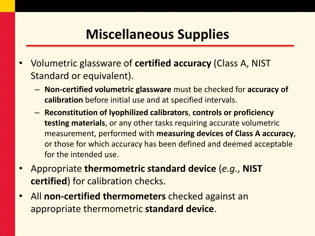 miscellaneous supplies