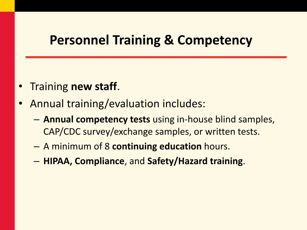 personnel training competency