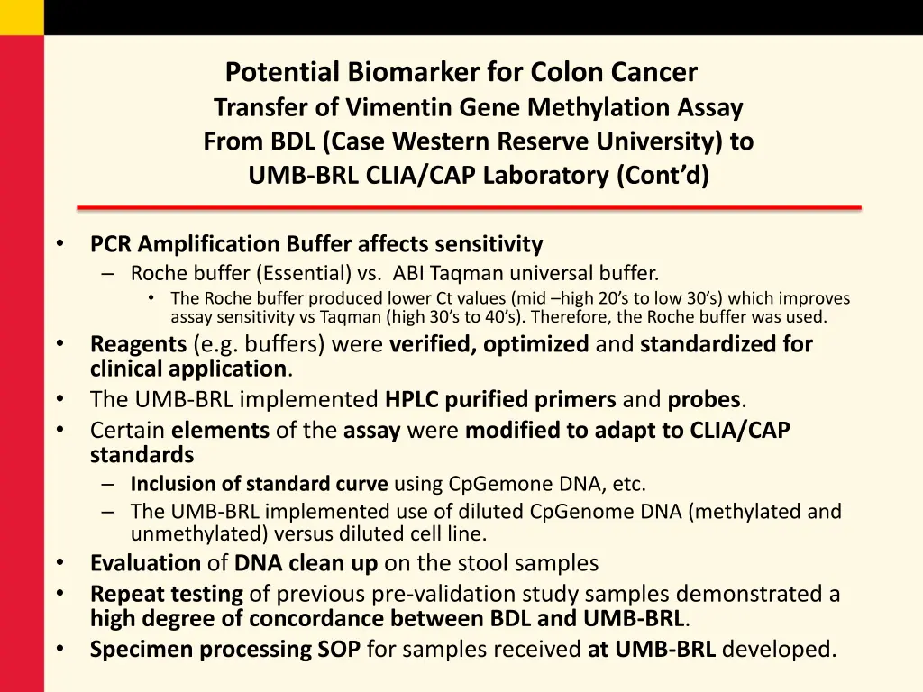 potential biomarker for colon cancer transfer
