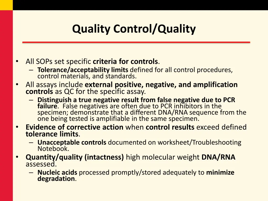 quality control quality
