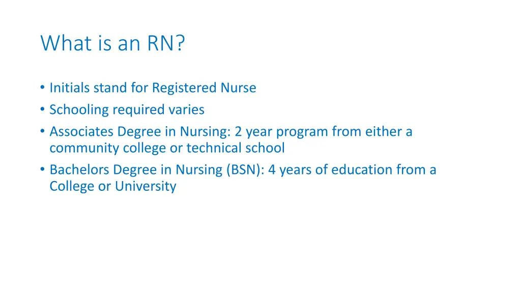 what is an rn