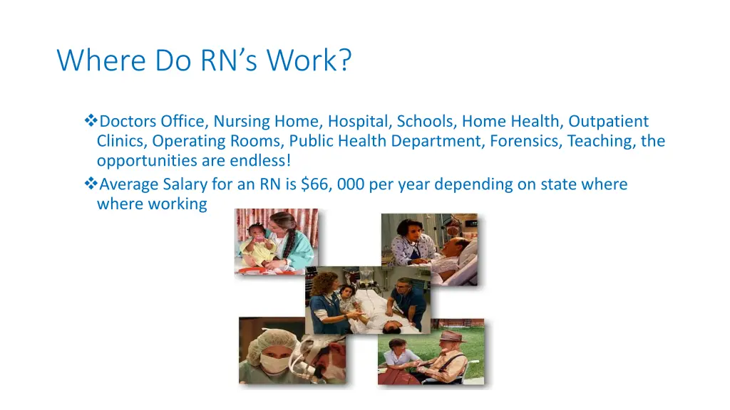 where do rn s work
