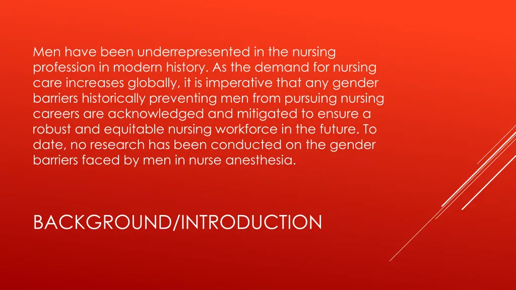 men have been underrepresented in the nursing