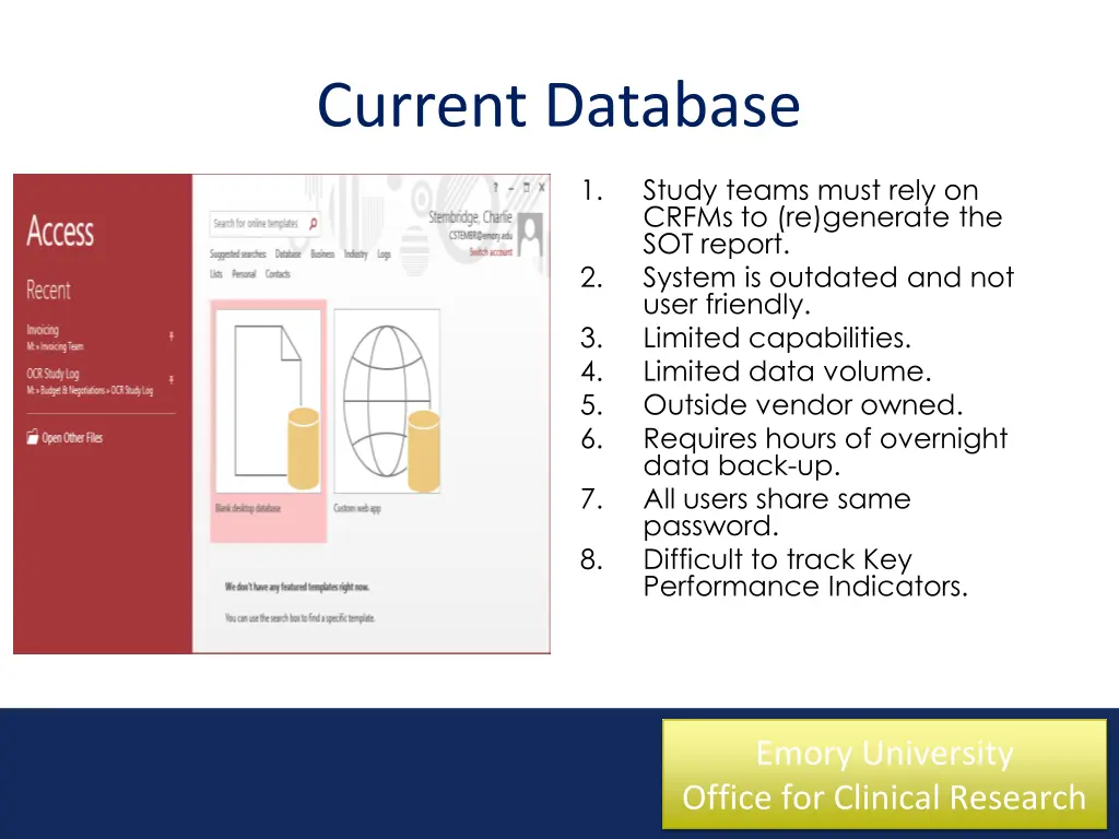 current database