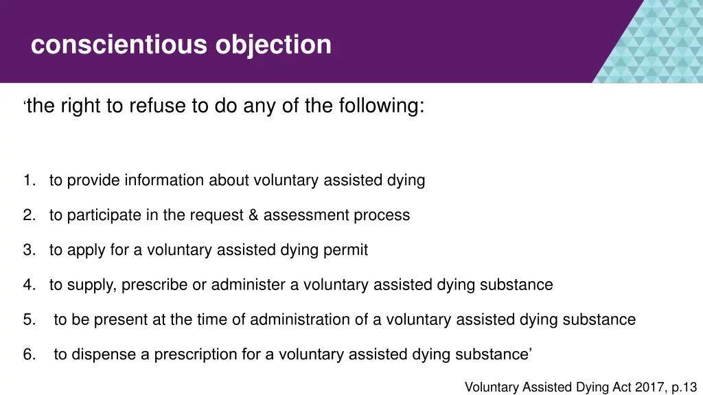 conscientious objection