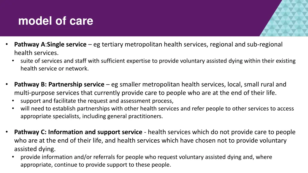 model of care