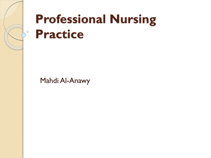 professional nursing practice