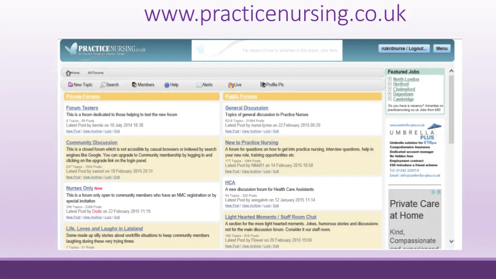 www practicenursing co uk