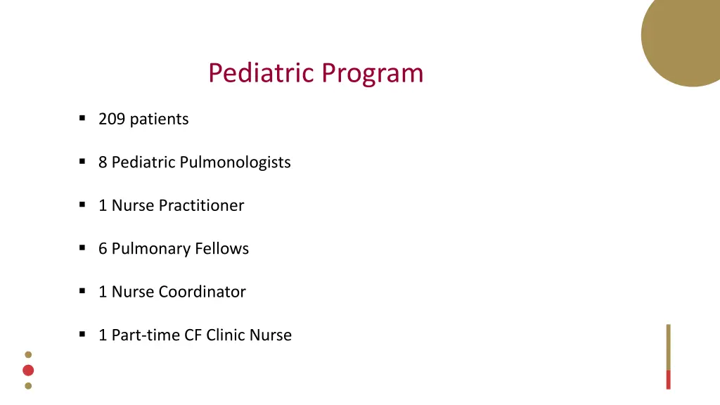 pediatric program