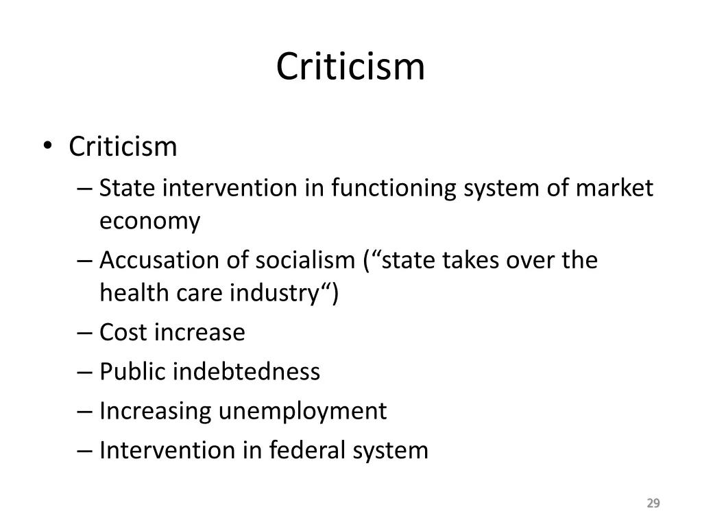 criticism