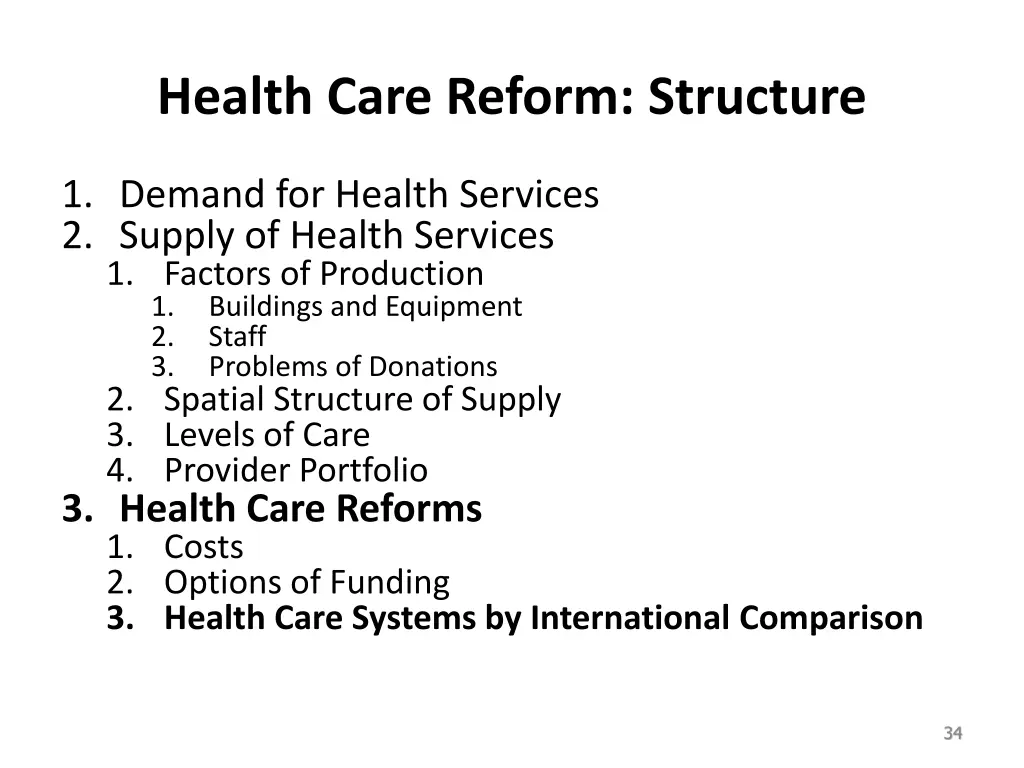 health care reform structure 1