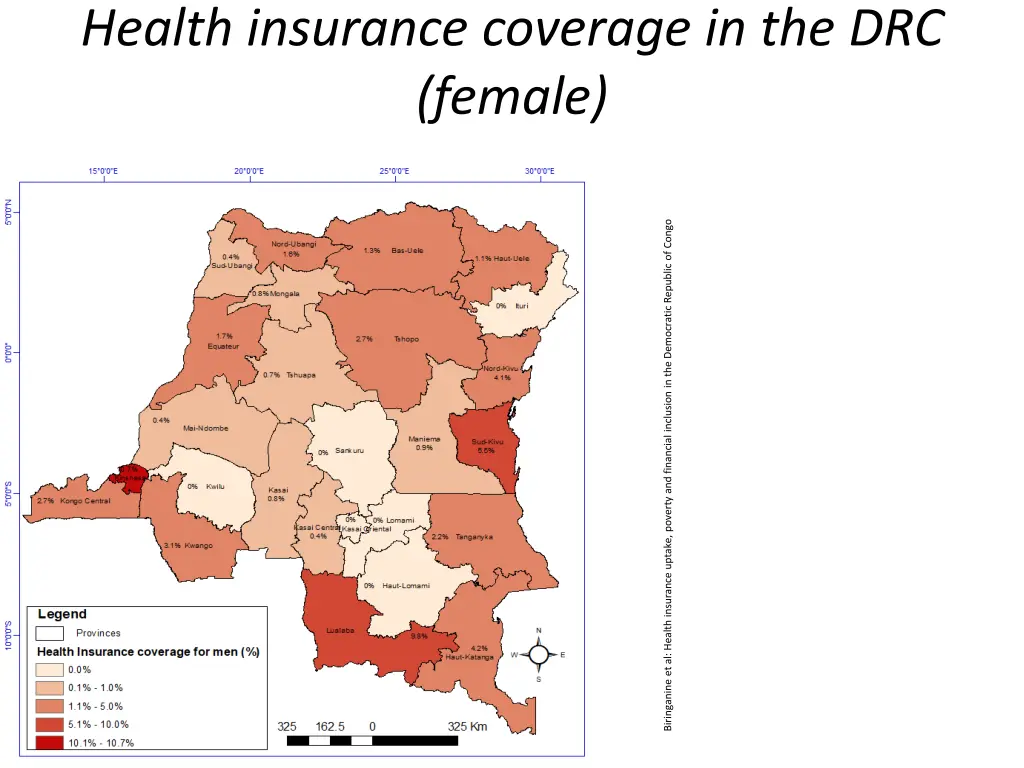 health insurance coverage in the drc female