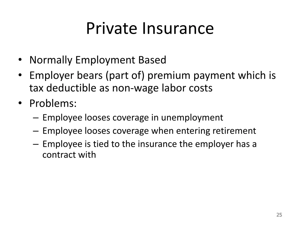 private insurance