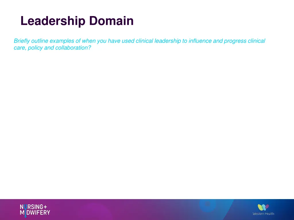 leadership domain