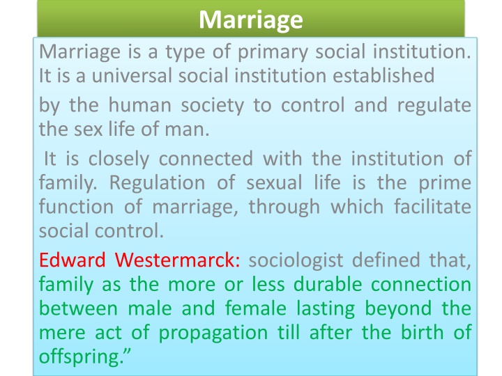 marriage
