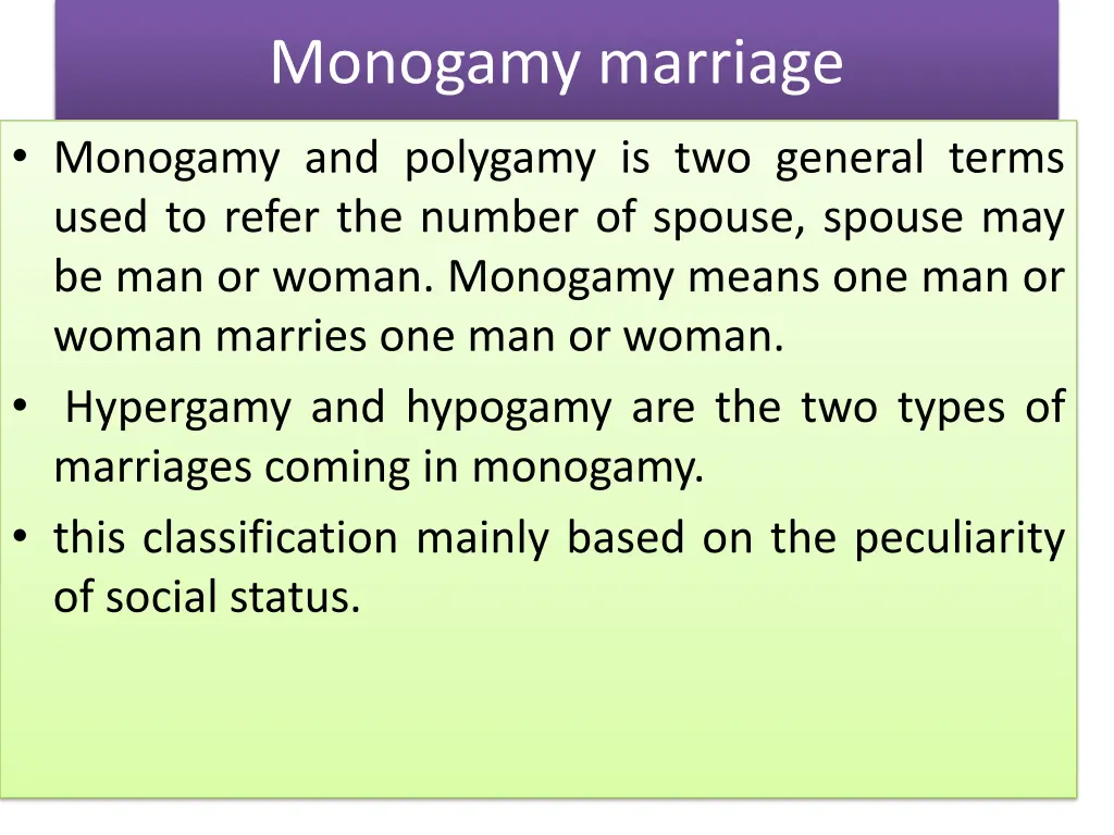 monogamy marriage