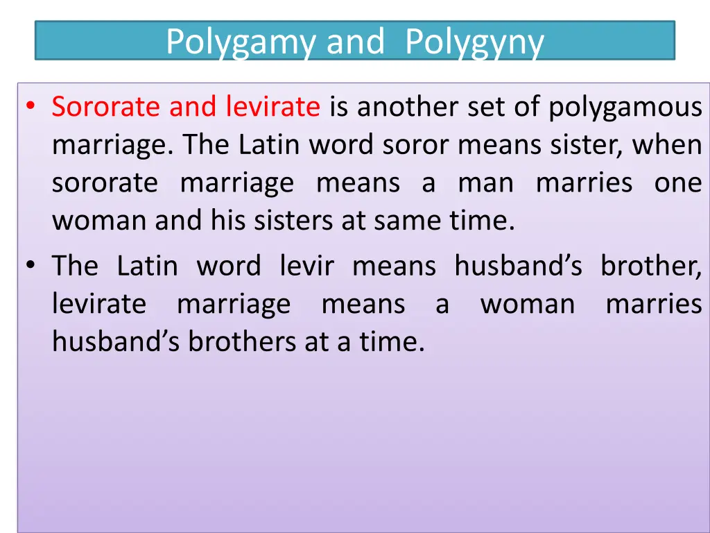 polygamy and polygyny 1