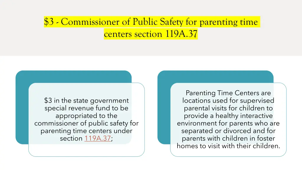3 commissioner of public safety for parenting