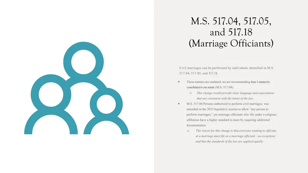 m s 517 04 517 05 and 517 18 marriage officiants