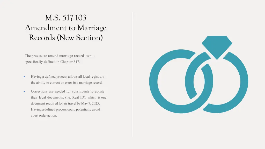 m s 517 103 amendment to marriage records