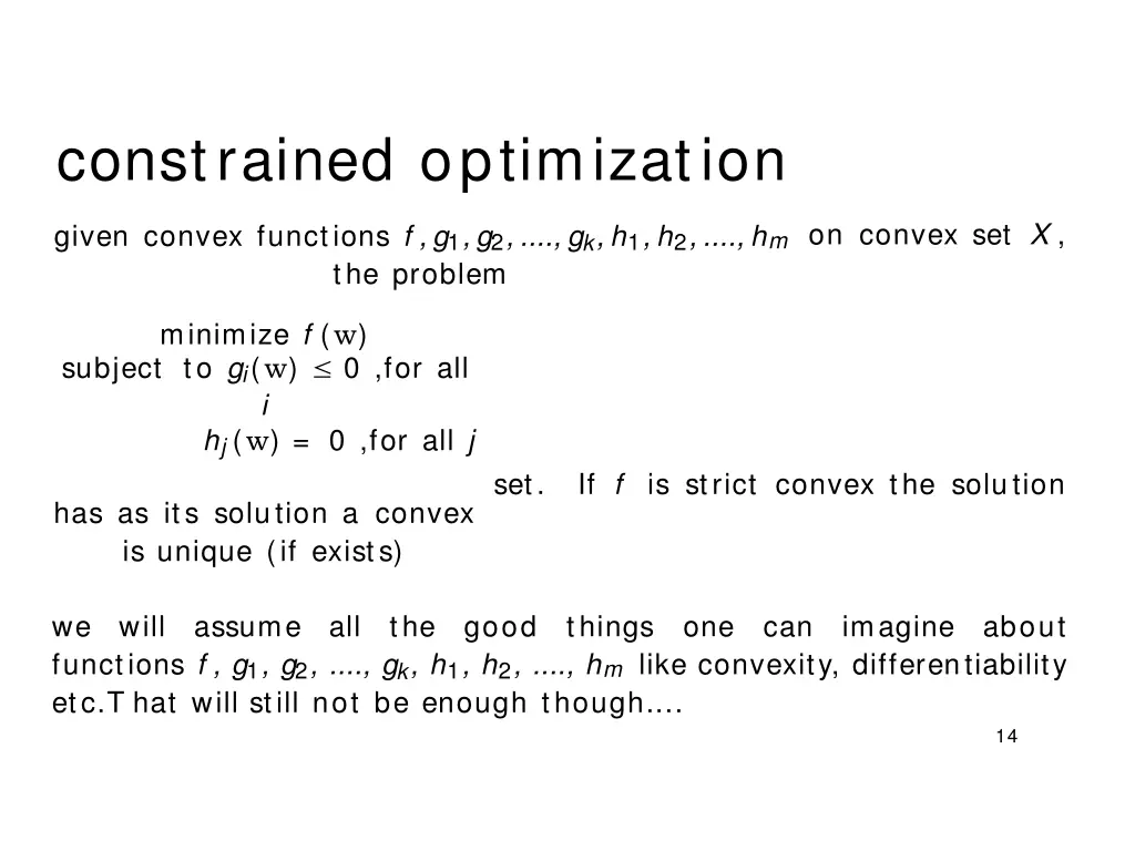 constrained optimization