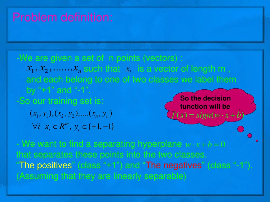 problem definition